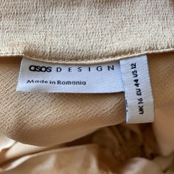 ASOS champagne blouse Size 12 - Picture 3 of 3